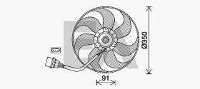 ElectroAuto 33V77036 - ELECTROVENTILADOR VOLKSWAGEN