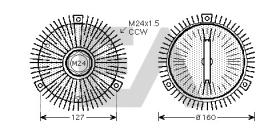 ElectroAuto 35C02D02 - EMBRAGUE VISCOSO->VENTILADOR AUDI