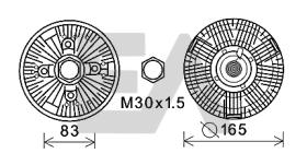 ElectroAuto 35C05D01 - DISCO EMBRAGUE VENTILADOR->APLICACI