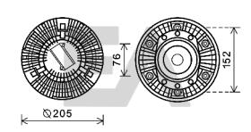 ElectroAuto 35C16D05 - DISCO EMBRAGUE VENTILADOR->APLICACI