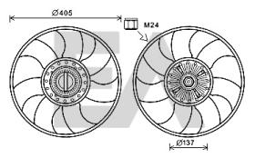 ElectroAuto 35C22C01 - EMBRAGUE COMPLETO VENTILADOR->APLIC