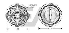 ElectroAuto 35C22D01 - EMBRAGUE VISCOSO->VENTILADOR FORD