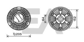 ElectroAuto 35C32D01 - DISCO EMBRAGUE VENTILADOR->APLICACI