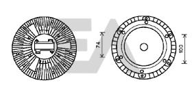 ElectroAuto 35C45D01 - DISCO EMBRAGUE VENTILADOR->APLICACI