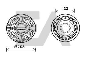  35C45D11 - DISCO EMBRAGUE VENTILADOR->APLICACI