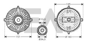 ElectroAuto 35C50D06 - EMBRAGUE VISCOSO->VENTILADOR MERCED