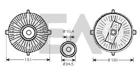 ElectroAuto 35C50D13 - DISCO EMBRAGUE VENTILADOR->APLICACI