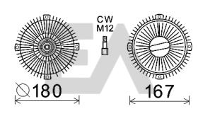 ElectroAuto 35C50D28 - EMBRAGUE VISCOSO->VENTILADOR MERCED