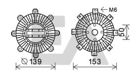 ElectroAuto 35C51D01 - DISCO EMBRAGUE VENTILADOR->APLICACI