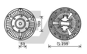 ElectroAuto 35C63D02 - DISCO EMBRAGUE VENTILADOR->APLICACI