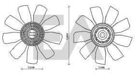 ElectroAuto 35C76C05 - EMBRAGUE COMPLETO VENTILADOR->APLIC