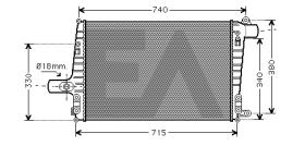 ElectroAuto 36A02018 - INTERCOOLER->APLICACION ORIGINAL AU