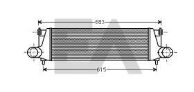 ElectroAuto 36A02022 - INTERCOOLER->APLICACION ORIGINAL AU