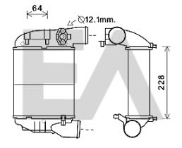 ElectroAuto 36A02035 - INTERCOOLER->APLICACION ORIGINAL AU