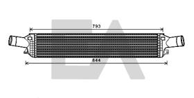 ElectroAuto 36A02045 - INTERCOOLER->APLICACION ORIGINAL AU