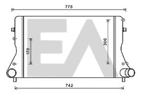 ElectroAuto 36A02051 - INTERCOOLER->APLICACION ORIGINAL AU