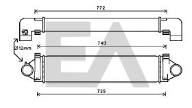 ElectroAuto 36A05004 - INTERCOOLER->APLICACION ORIGINAL FO