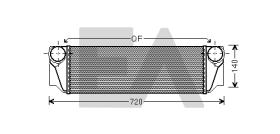 ElectroAuto 36A07011 - INTERCOOLER->APLICACION ORIGINAL BM