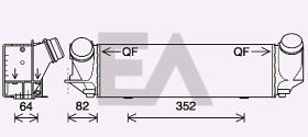 ElectroAuto 36A07021 - INTERCOOLER->APLICACION ORIGINAL BM