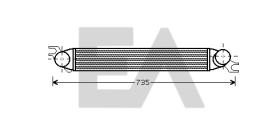 ElectroAuto 36A07027 - INTERCOOLER->APLICACION ORIGINAL MI