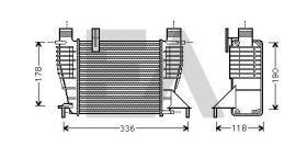 ElectroAuto 36A18013 - INTERCOOLER->APLICACION ORIGINAL NI