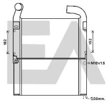 ElectroAuto 36A23001 - INTERCOOLER->APLICACION ORIGINAL FE