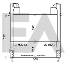 ElectroAuto 36A23006 - INTERCOOLER->APLICACION ORIGINAL FE