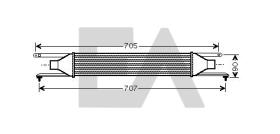 ElectroAuto 36A25005 - INTERCOOLER->APLICACION ORIGINAL FI