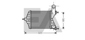 ElectroAuto 36A25021 - INTERCOOLER->APLICACION ORIGINAL FI