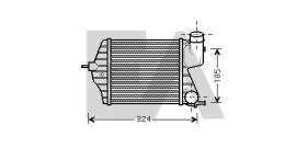 ElectroAuto 36A25022 - INTERCOOLER->APLICACION ORIGINAL FI