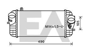 ElectroAuto 36A28011 - INTERCOOLER->APLICACION ORIGINAL HY