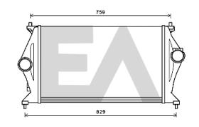 ElectroAuto 36A28013 - INTERCOOLER->APLICACION ORIGINAL HY