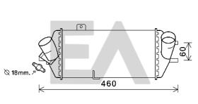 ElectroAuto 36A28016 - INTERCOOLER->APLICACION ORIGINAL HY