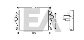 ElectroAuto 36A47009 - INTERCOOLER->APLICACION ORIGINAL MA