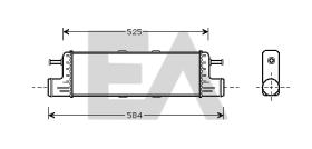 ElectroAuto 36A50002 - INTERCOOLER->APLICACION ORIGINAL ME