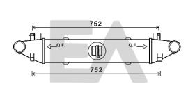 ElectroAuto 36A50033 - INTERCOOLER->APLICACION ORIGINAL ME