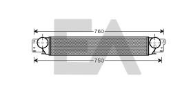 ElectroAuto 36A54010 - INTERCOOLER->APLICACION ORIGINAL CH