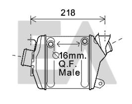 ElectroAuto 36A54013 - INTERCOOLER->APLICACION ORIGINAL OP