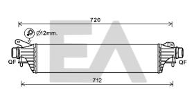 ElectroAuto 36A54015 - INTERCOOLER->APLICACION ORIGINAL OP