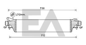 ElectroAuto 36A54016 - INTERCOOLER->APLICACION ORIGINAL OP