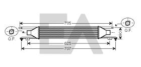 ElectroAuto 36A54028 - INTERCOOLER->APLICACION ORIGINAL OP