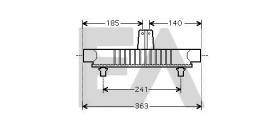 ElectroAuto 36A55007 - INTERCOOLER->APLICACION ORIGINAL PE