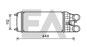 ElectroAuto 36A55028 - INTERCOOLER PEUGEOT