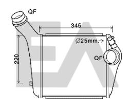 ElectroAuto 36A58006 - INTERCOOLER->APLICACION ORIGINAL PO