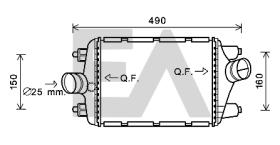 ElectroAuto 36A58015 - INTERCOOLER->APLICACION ORIGINAL PO