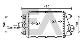 ElectroAuto 36A58016 - INTERCOOLER->APLICACION ORIGINAL PO