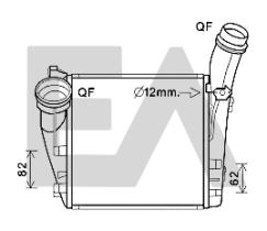 ElectroAuto 36A58019 - INTERCOOLER->APLICACION ORIGINAL PO