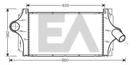 ElectroAuto 36A60005 - INTERCOOLER->APLICACION ORIGINAL RE