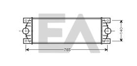 ElectroAuto 36A60024 - INTERCOOLER->APLICACION ORIGINAL RE