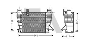 ElectroAuto 36A60025 - INTERCOOLER->APLICACION ORIGINAL NI